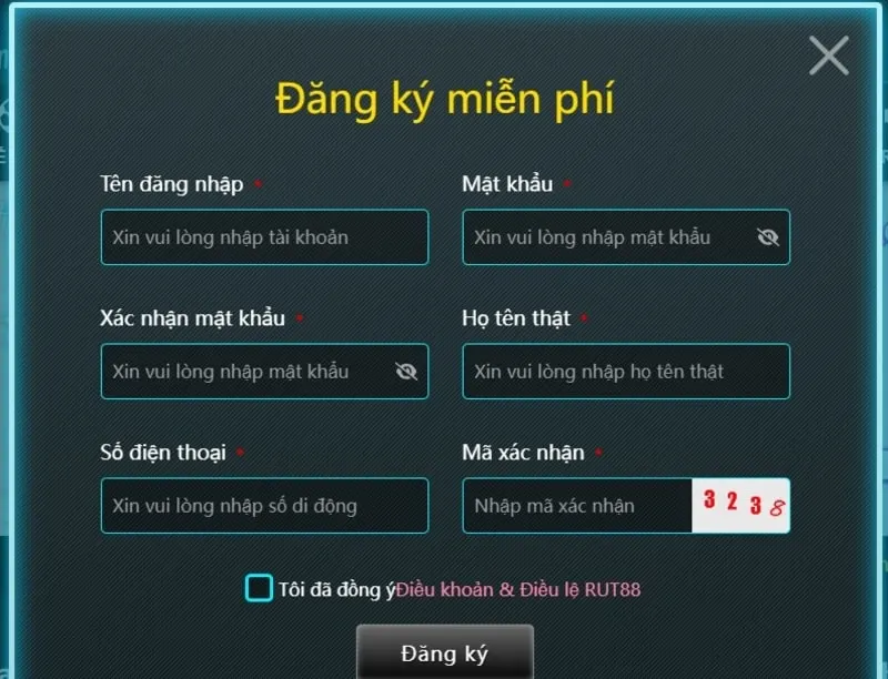 Những Điều Cần Lưu Ý Khi Đăng Ký RUT88